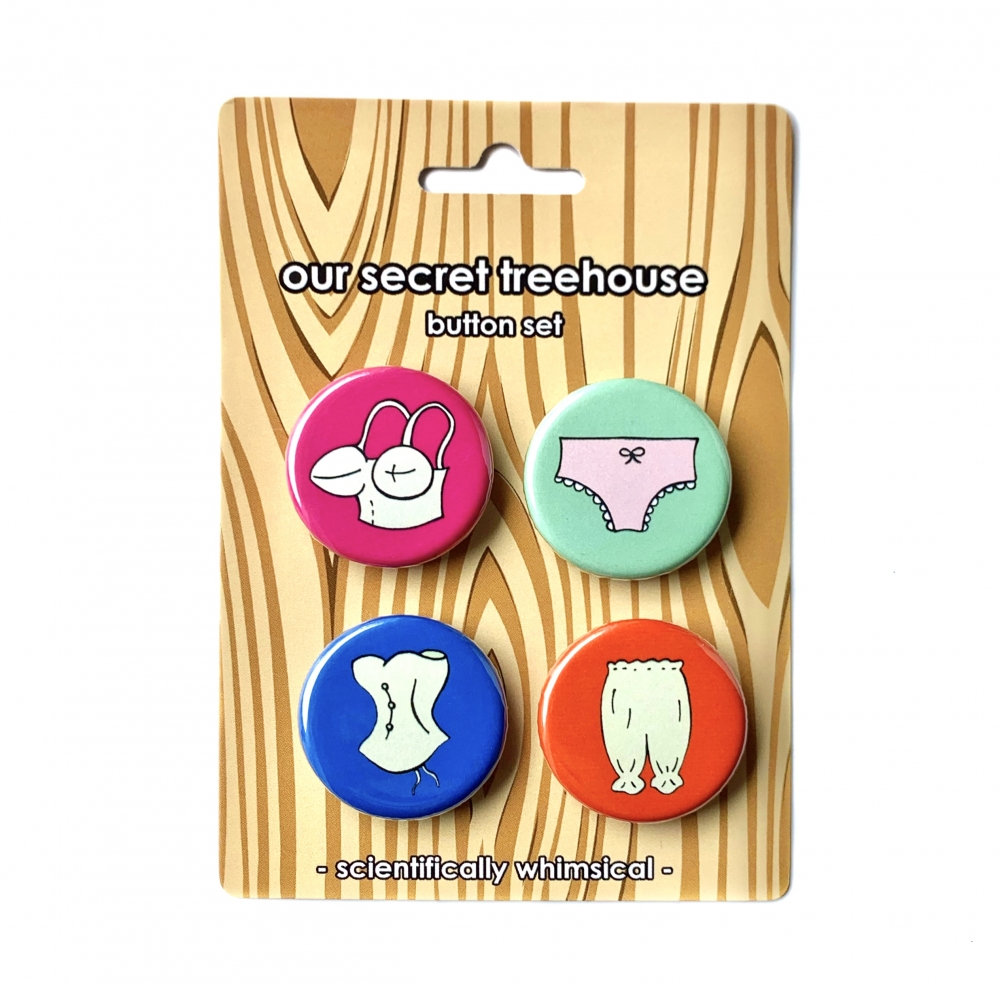 Ladies Underwear Button Set our secret treehouse
