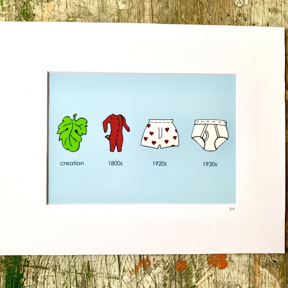 Mens Underwear Print- The Underwear through the Ages Series