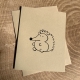 Hedgehog notecard- Woodland Critters Series Two on kraft cardstock