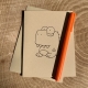 Dinky Dinosaurs T.rex Notecard T. rex notecard on kraft cardstock, blank inside