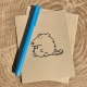 Beaver Notecard- Woodland Critters Beaver card Beaver Notecard on kraft cardstock