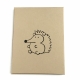 Hedgehog Card Hedgehog notecard- Woodland Critters Series Two on kraft cardstock