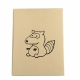 Raccoon card on kraft cardstock Raccoon Notecard- Woodland Critters on kraft cardstock