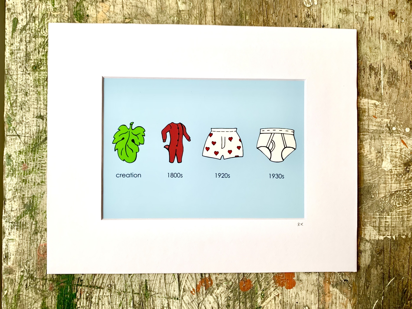 Mens Underwear Print- The Underwear through the Ages Series