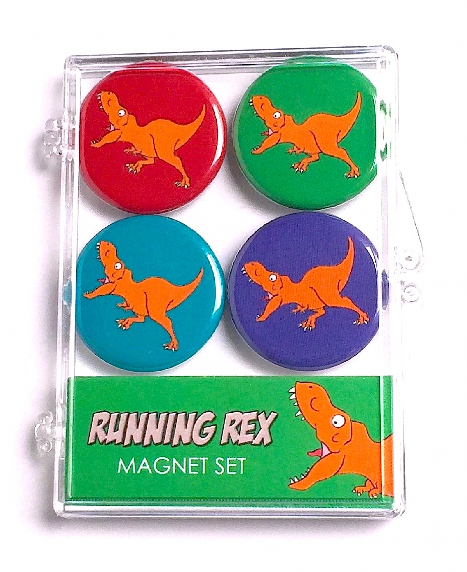 Colored Running Dinosaur
